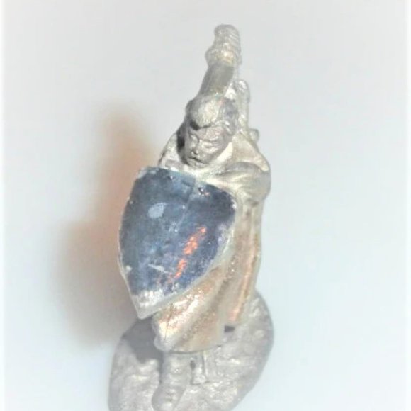 LEAD FIGURE Stamped #14 With Something Else Dungeon & Dragons Knight Warrior Wiz - Picture 2 of 6